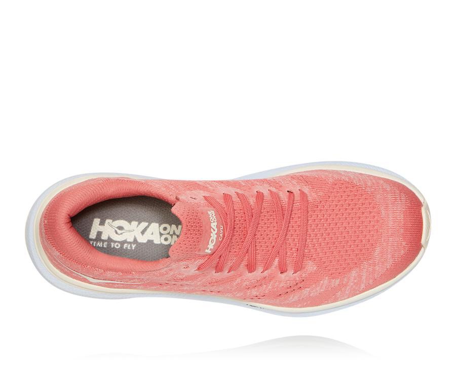 Hoka One One Cavu 3 Promenadskor Dam - Orange/Vita - GSETX-7841